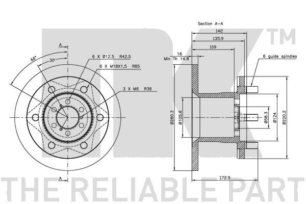 Stabdžių diskas NK 202321