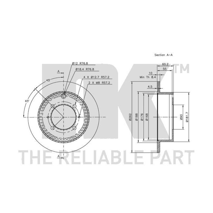 Stabdžių diskas NK 203024
