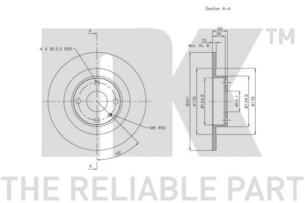 Stabdžių diskas NK 203248
