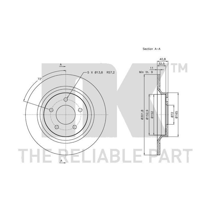 Stabdžių diskas NK 203261