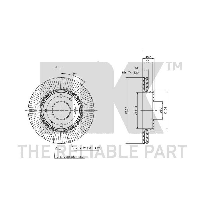 Stabdžių diskas NK 203411