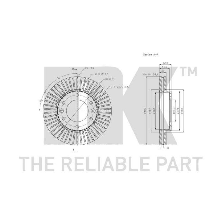 Stabdžių diskas NK 203436