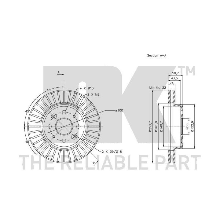 Stabdžių diskas NK 203516