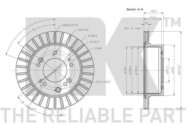 Stabdžių diskas NK 203530