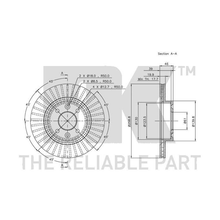 Stabdžių diskas NK 203922