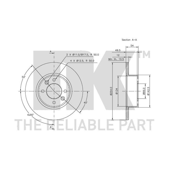 Stabdžių diskas NK 203924
