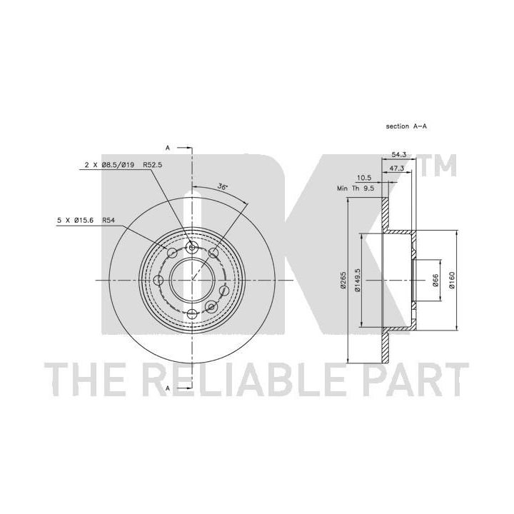 Stabdžių diskas NK 203929