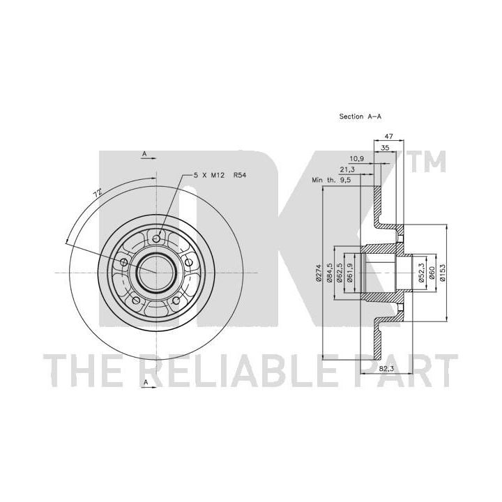 Stabdžių diskas NK 203931