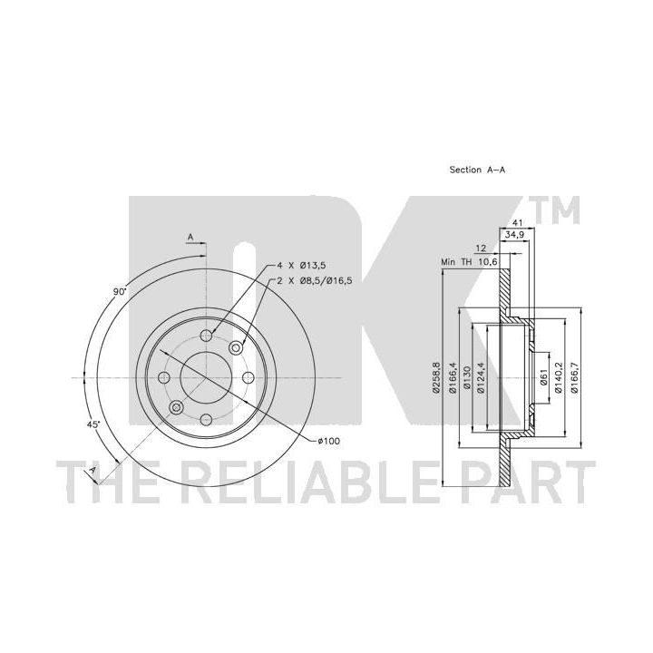 Stabdžių diskas NK 203939