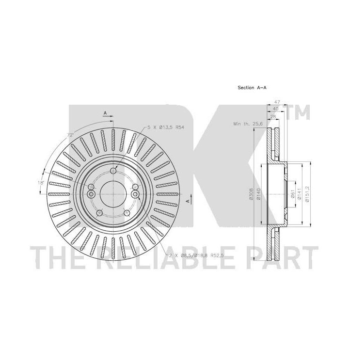 Stabdžių diskas NK 203961