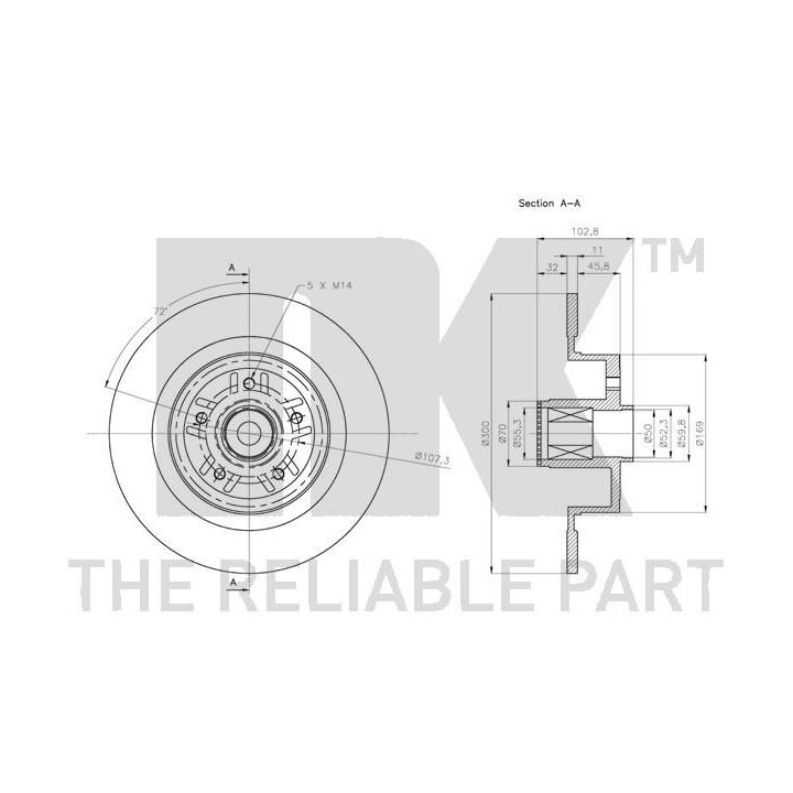Stabdžių diskas NK 203987