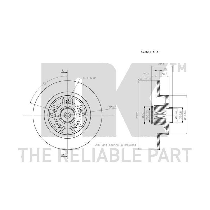 Stabdžių diskas NK 203990