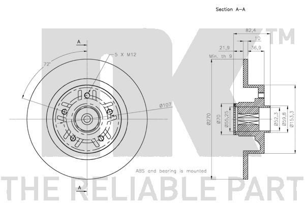 Stabdžių diskas NK 203990