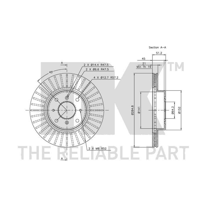 Stabdžių diskas NK 204010