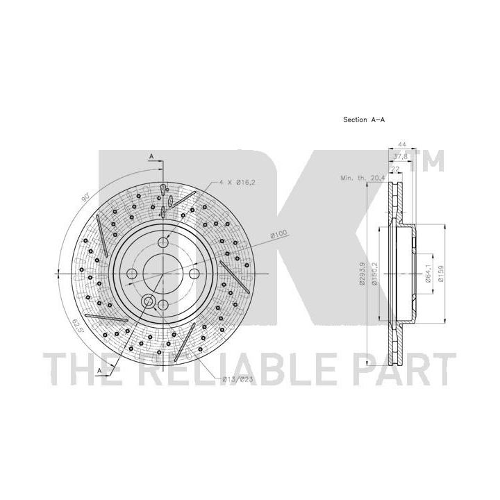 Stabdžių diskas NK 204038