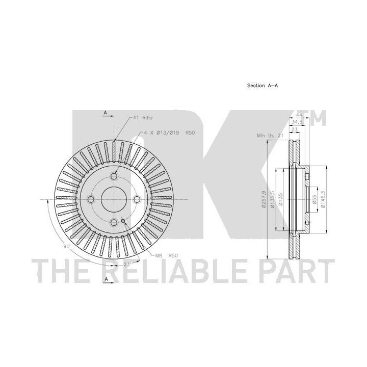 Stabdžių diskas NK 313267