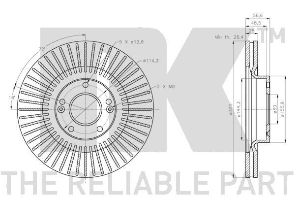 Stabdžių diskas NK 313451