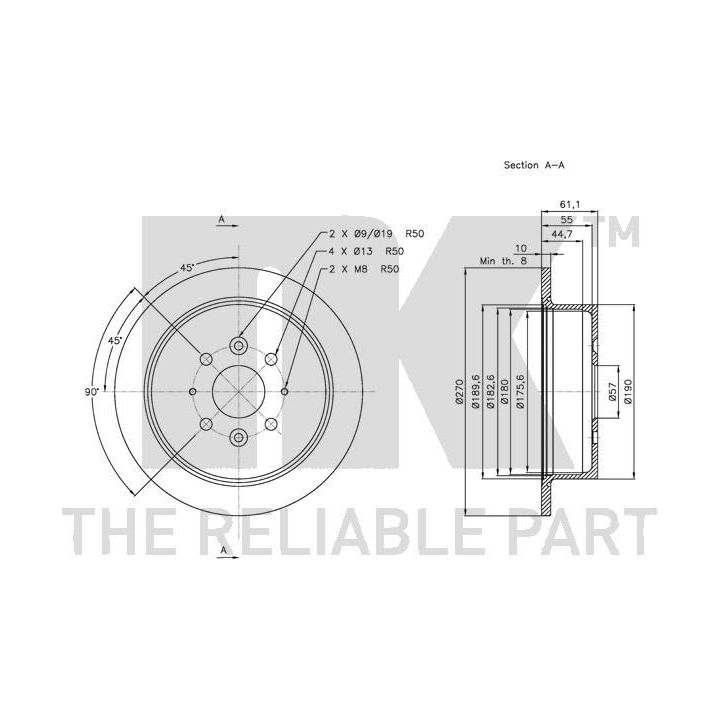 Stabdžių diskas NK 313521