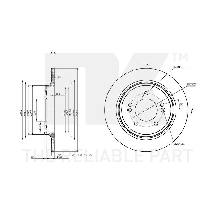 Stabdžių diskas NK 313544