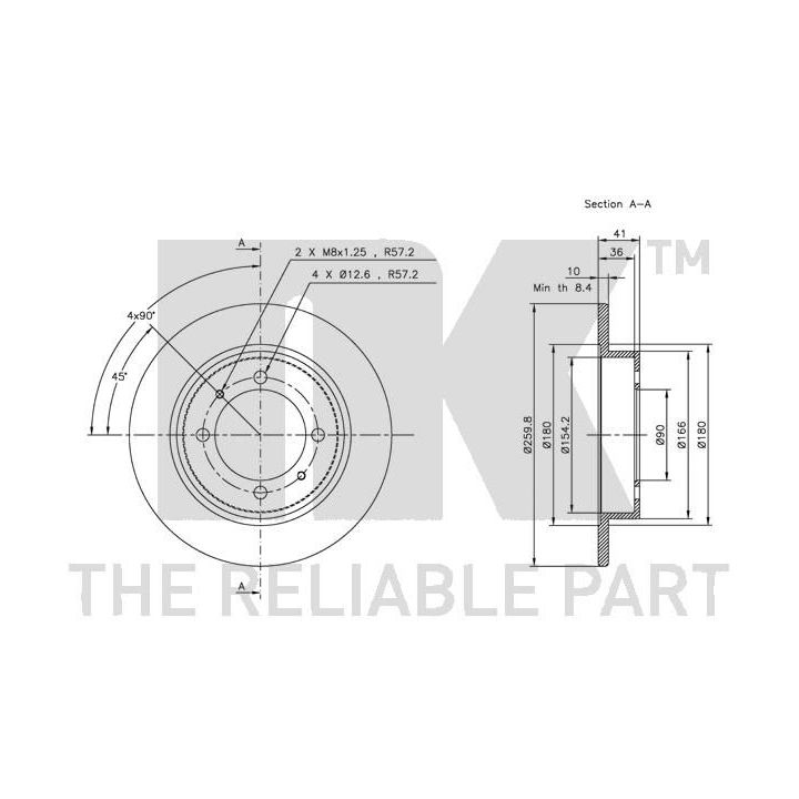 Stabdžių diskas NK 314840