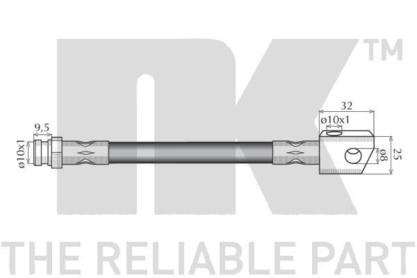 Stabdžių žarnelė NK 853256