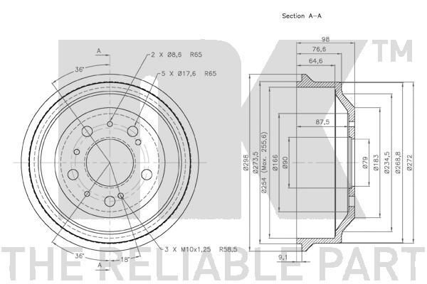 Stabdžių būgnas NK 261901