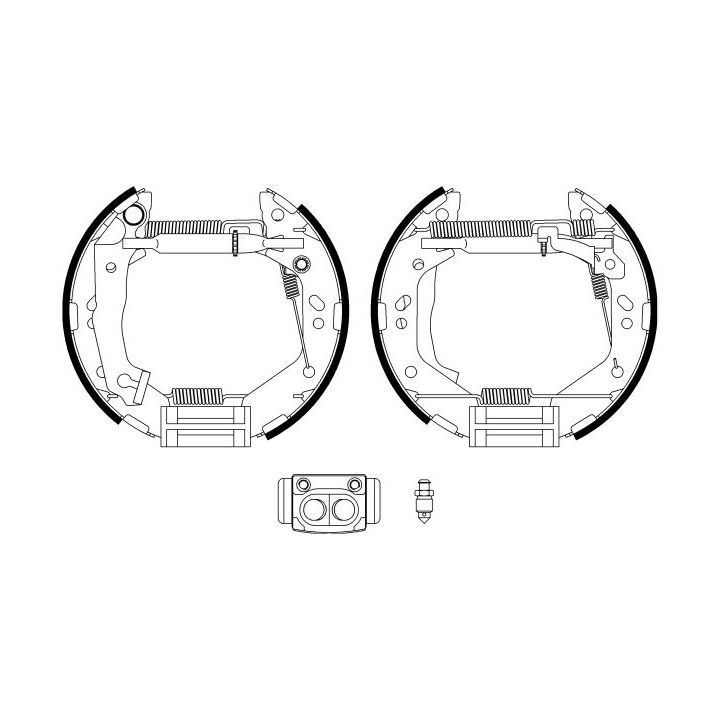 Stabdžių trinkelių komplektas HELLA 8DB 355 022-781