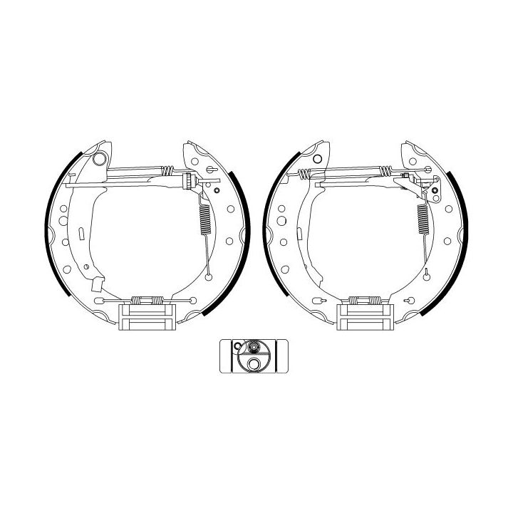 Stabdžių trinkelių komplektas HELLA 8DB 355 022-901