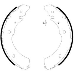 Stabdžių trinkelių komplektas HELLA 8DB 355 038-031