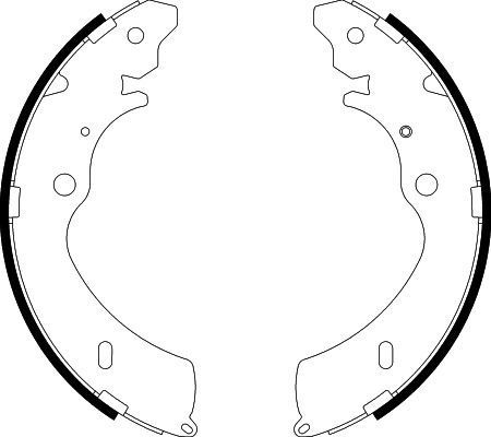 Stabdžių trinkelių komplektas HELLA 8DB 355 038-151