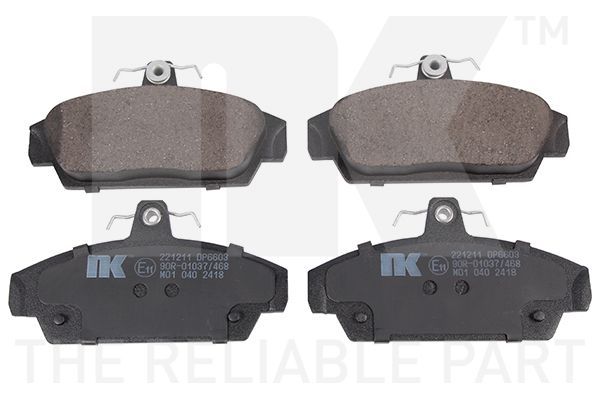 Stabdžių trinkelių rinkinys, diskinis stabdys NK 221211