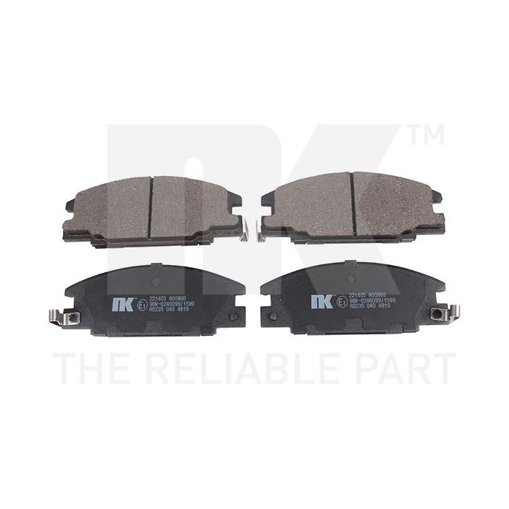 Stabdžių trinkelių rinkinys, diskinis stabdys NK 221405