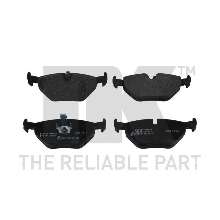 Stabdžių trinkelių rinkinys, diskinis stabdys NK 221524