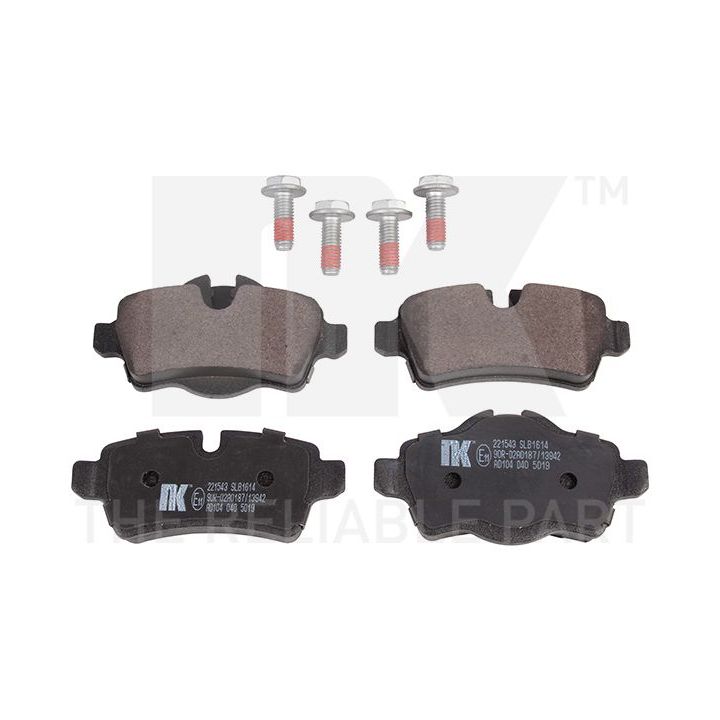 Stabdžių trinkelių rinkinys, diskinis stabdys NK 221543