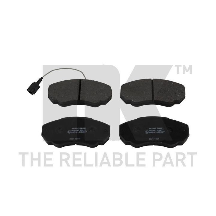 Stabdžių trinkelių rinkinys, diskinis stabdys NK 221947