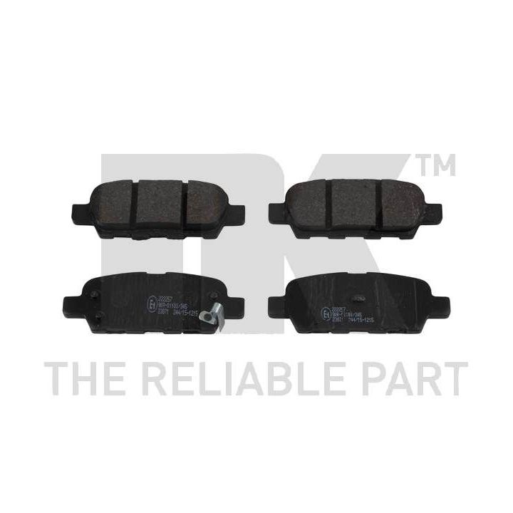 Stabdžių trinkelių rinkinys, diskinis stabdys NK 222257