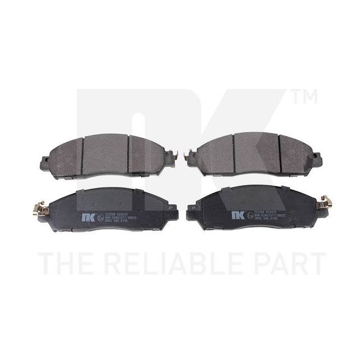 Stabdžių trinkelių rinkinys, diskinis stabdys NK 222298