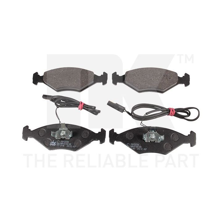 Stabdžių trinkelių rinkinys, diskinis stabdys NK 222330