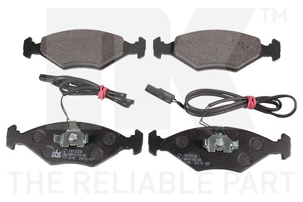 Stabdžių trinkelių rinkinys, diskinis stabdys NK 222330