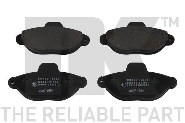 Stabdžių trinkelių rinkinys, diskinis stabdys NK 222335