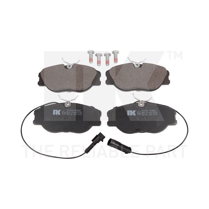 Stabdžių trinkelių rinkinys, diskinis stabdys NK 222336