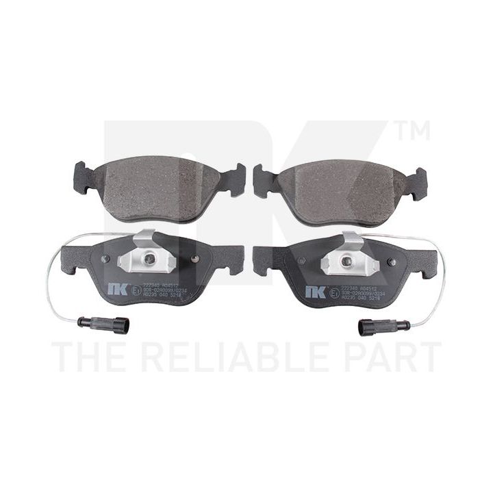 Stabdžių trinkelių rinkinys, diskinis stabdys NK 222340