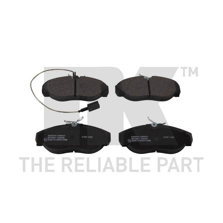 Stabdžių trinkelių rinkinys, diskinis stabdys NK 222370