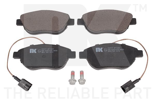 Stabdžių trinkelių rinkinys, diskinis stabdys NK 222377