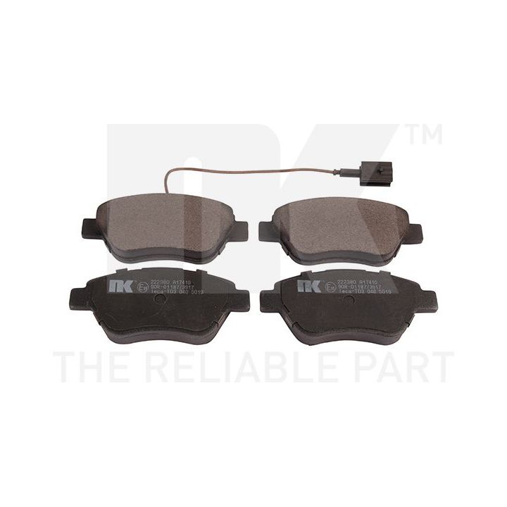 Stabdžių trinkelių rinkinys, diskinis stabdys NK 222380