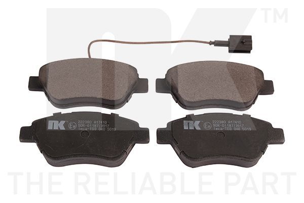 Stabdžių trinkelių rinkinys, diskinis stabdys NK 222380