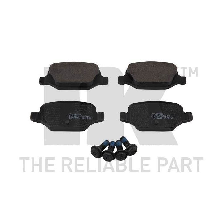 Stabdžių trinkelių rinkinys, diskinis stabdys NK 222386