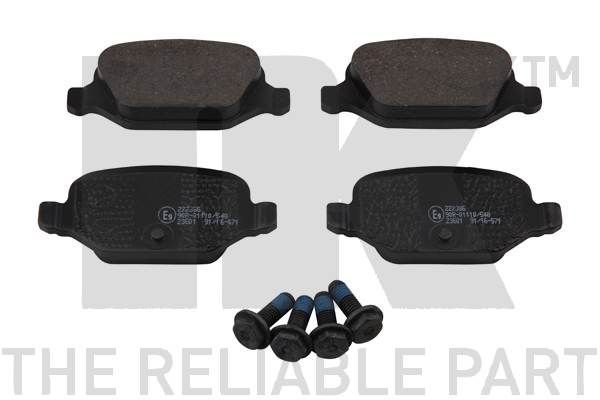 Stabdžių trinkelių rinkinys, diskinis stabdys NK 222386