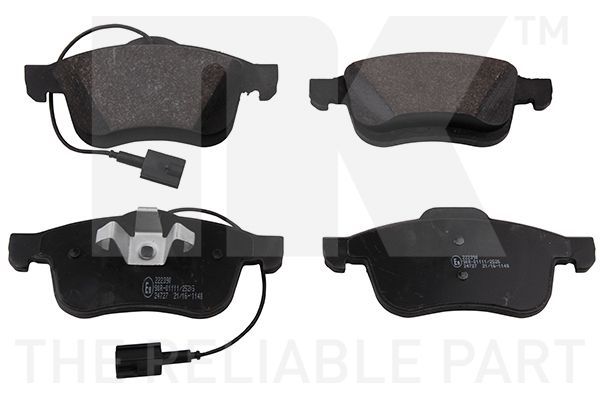 Stabdžių trinkelių rinkinys, diskinis stabdys NK 222390