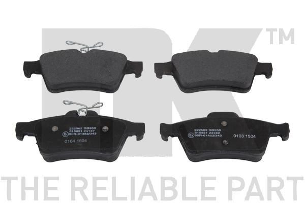 Stabdžių trinkelių rinkinys, diskinis stabdys NK 222562